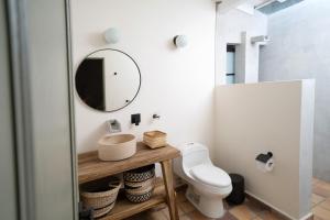Koupelna v ubytování Hotel Quinta Ladera