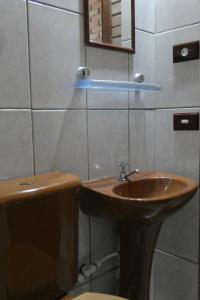 Ванная комната в Pousada Mar Azul