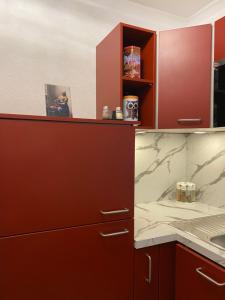 Dapur atau dapur kecil di Ferienwohnung Artemis