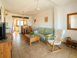 A seating area at Apartment in Palomares near the Beach