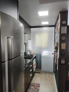 Dapur atau dapur kecil di Apartamento no Residencial Vert em Bento Gonçalves-RS