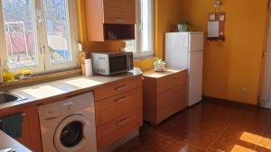 Kuchyň nebo kuchyňský kout v ubytování Apartments Roses