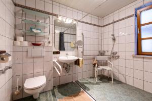 Landgasthof Zum Elsabauern tesisinde bir banyo