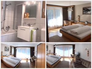 Gulta vai gultas numurā naktsmītnē Hotel Garni Aurora