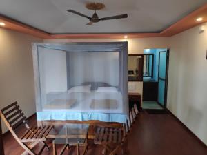 Letto o letti in una camera di Sea Front Beach Huts