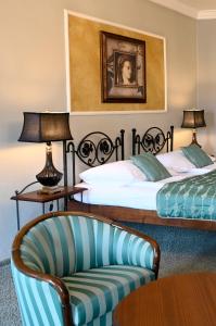 מיטה או מיטות בחדר ב-Hotel Bouček