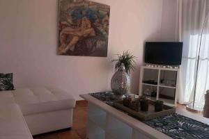TV a/nebo společenská místnost v ubytování NATURAL DREAM APARTMENT BLUE WIFI