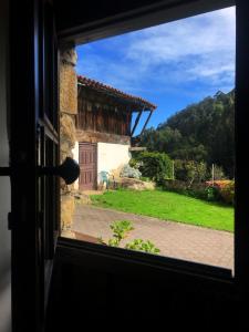 a view from a window of a house at La Cristalina in Prado