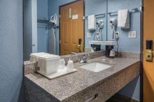 Koupelna v ubytování Rodeway Inn Carrollton I-35E + 22 fotografií