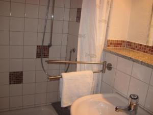 Koupelna v ubytování Dresdner Höhe
