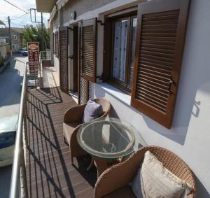 Balkón alebo terasa v ubytovaní Chrysiida Apartment