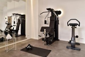 Fitness centrum a/nebo fitness zařízení v ubytování Hôtel Fesch & Spa