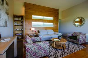 Χώρος καθιστικού στο Maison d'hôtes Anne Fouquet