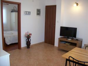 TV a/nebo společenská místnost v ubytování Apartments Grbin
