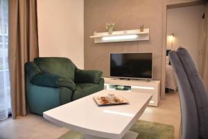 Televisyen dan/atau pusat hiburan di Apartmani Sofrenic-Hotel Adonis