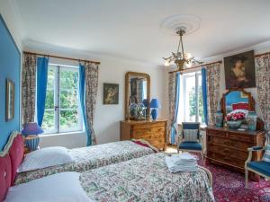 Postel nebo postele na pokoji v ubytování Chateau de la Rue