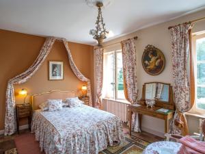 Postel nebo postele na pokoji v ubytování Chateau de la Rue