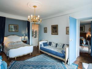 Postel nebo postele na pokoji v ubytování Chateau de la Rue