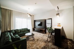 Posezení v ubytování Hotel Barcode Wellness & Spa