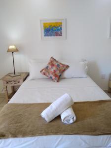 Postel nebo postele na pokoji v ubytování Hotel Pousada Casacolina
