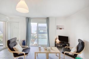 Televiisor ja/või meelelahutuskeskus majutusasutuses La Marinière