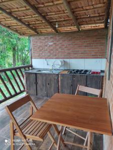 Ein Balkon oder eine Terrasse in der Unterkunft Pousada Velho Chico