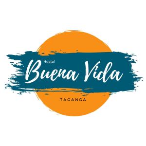 een vectorobligatie van de Braziliaanse banner voor een afbeelding van de Braziliaanse vida bij Hostal Buena Vida in Taganga