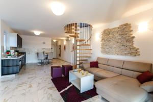 Posezení v ubytování Apartments Adria