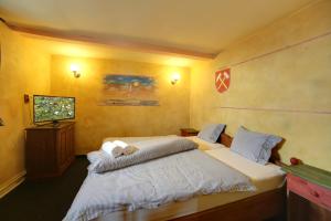 Postel nebo postele na pokoji v ubytování Hotel Plesivec
