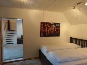 Voodi või voodid majutusasutuse Apartment Erlauf - Ursprung, - 6 Personen, Outdoorsauna mit Bachzugang toas