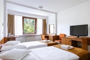 Postel nebo postele na pokoji v ubytování Interferie Sport Hotel Bornit