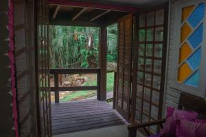 Taman di luar Pousada Rosa