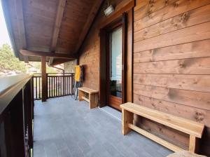 Balkón nebo terasa v ubytování Chalet Nocciolini