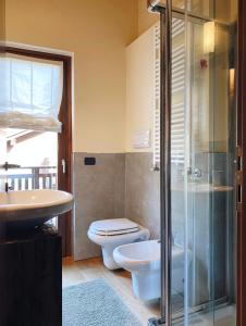 Koupelna v ubytování Chalet Nocciolini