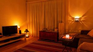 Televiisor ja/või meelelahutuskeskus majutusasutuses Minusio, Casa Gottardo - nahe Zentrum Locarno und See Lago Maggiore, mit Balkon und Parkplatz