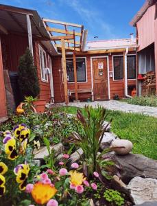 En have udenfor Cabaña Patagonia Rustica