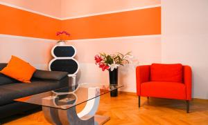 Ein Sitzbereich in der Unterkunft Bright Suite Universitaet Wien