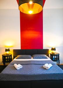 Una cama o camas en una habitación de Highlight Suite Universitaet Wien