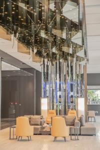 Posezení v ubytování Jin Shi Hu Hotel