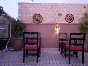 Riad Simon tesisinde veranda veya açık alan