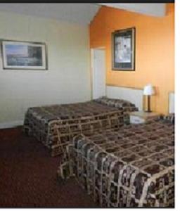 En eller flere senger på et rom på Antioch Executive Inn