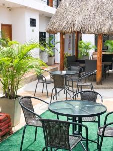 Patio nebo venkovní prostory v ubytování Hotel Ocean Taganga Internacional
