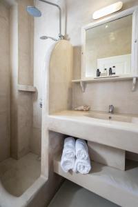 Kúpeľňa v ubytovaní Santorini Mesotopos