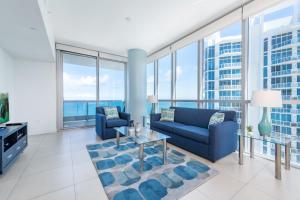 Et opholdsområde på Bluebird Suites Monte Carlo Miami Beach