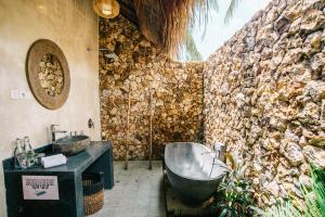 Posezení v ubytování Mana Eco Retreat