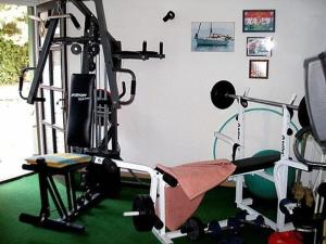 Posilňovňa alebo fitness centrum v ubytovaní Ria Panzio
