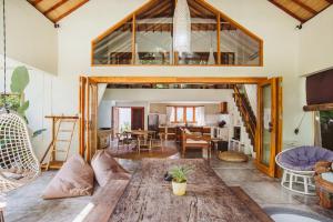 Posezení v ubytování Mana Eco Retreat