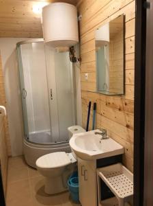 Koupelna v ubytování Domki Letniskowe MAJA + 179 fotografií