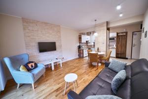 Μια τηλεόραση ή/και κέντρο ψυχαγωγίας στο LAGUNA Apartament 23 Willa Maria