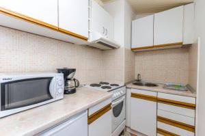 Kuchyň nebo kuchyňský kout v ubytování Apartments Manda